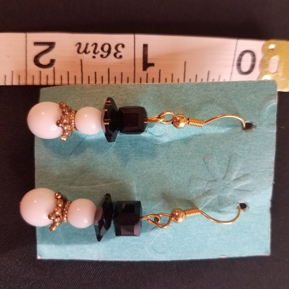 Snowman earrings j152 - Picture 2 of 3